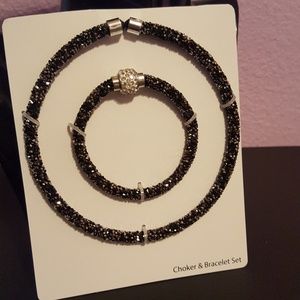 Choker and bracelet!